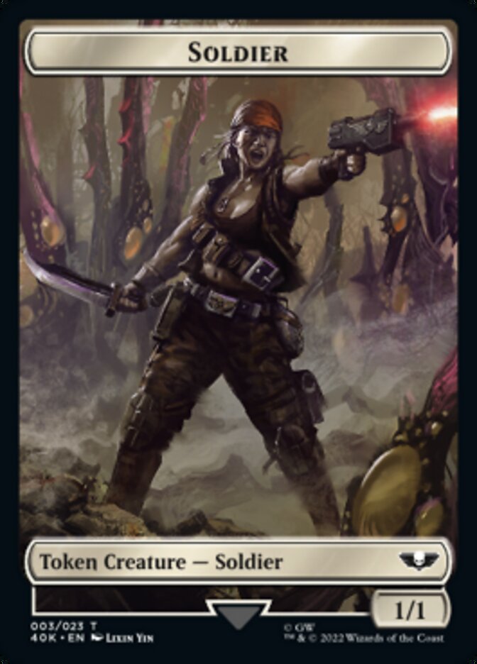 Soldier (003) // Sicarian Infiltrator Double-sided Token [Universes Beyond: Warhammer 40,000 Tokens] | Exor Games Summserside