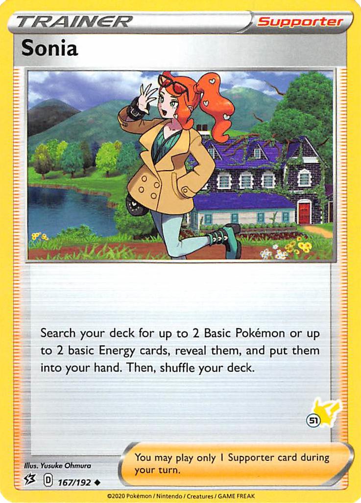 Sonia (167/192) (Pikachu Stamp #51) [Battle Academy 2022] | Exor Games Summserside