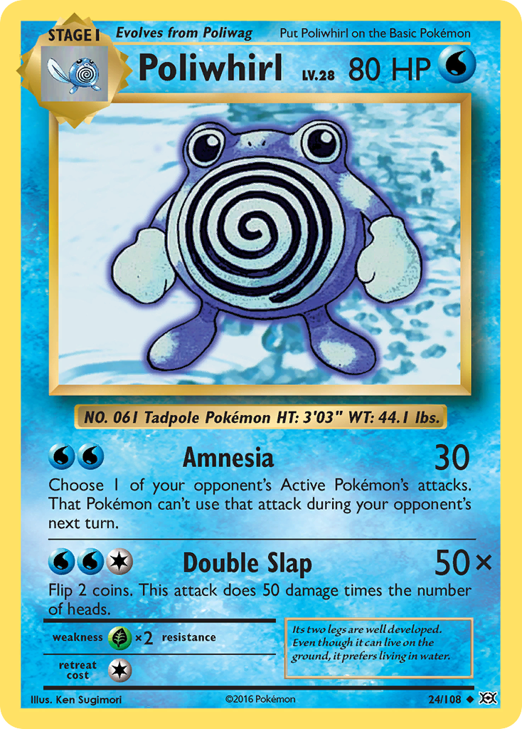 Poliwhirl (24/108) [XY: Evolutions] | Exor Games Summserside