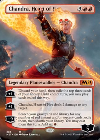 Chandra, Heart of Fire (Borderless) [Core Set 2021] | Exor Games Summserside