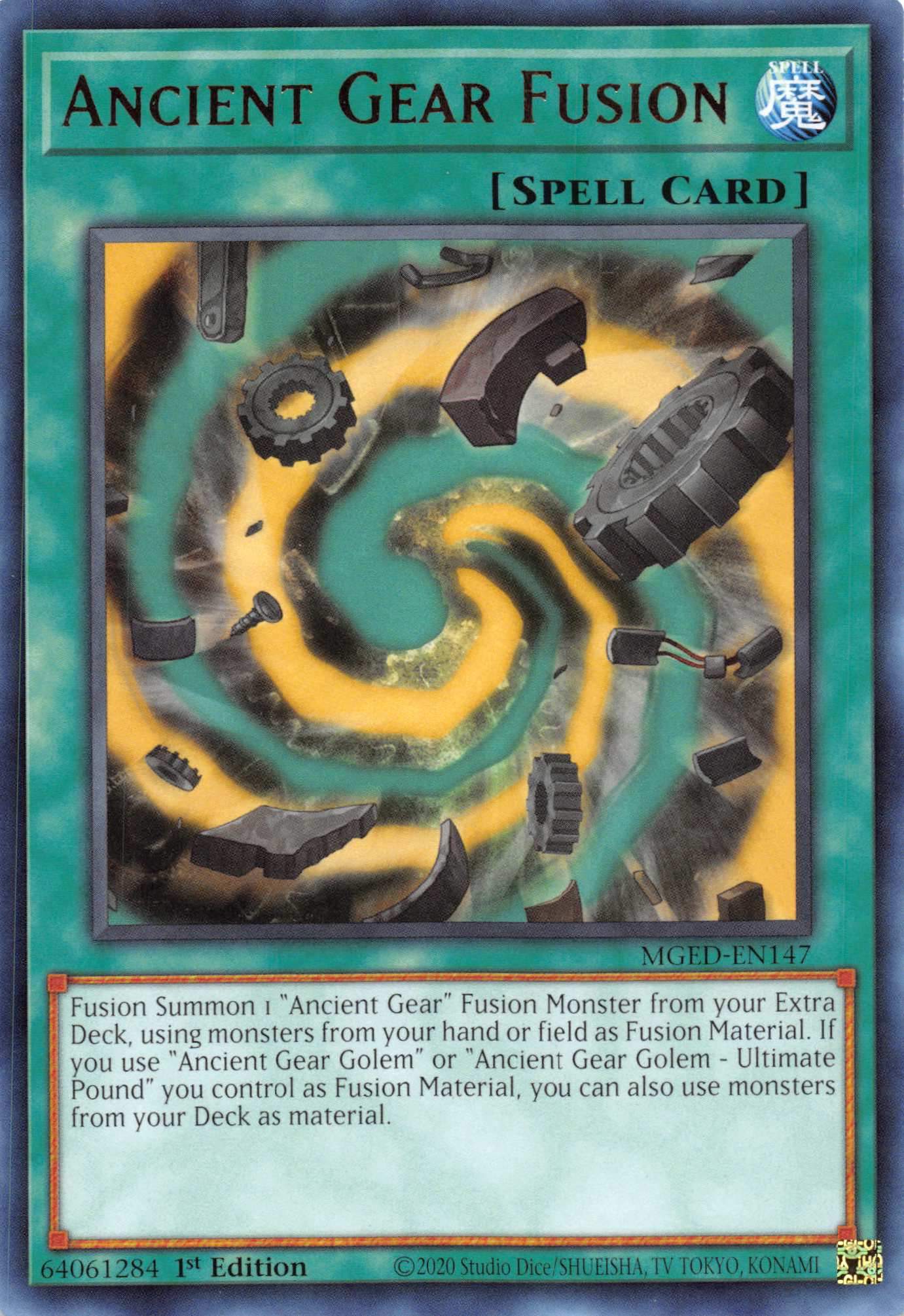 Ancient Gear Fusion [MGED-EN147] Rare | Exor Games Summserside