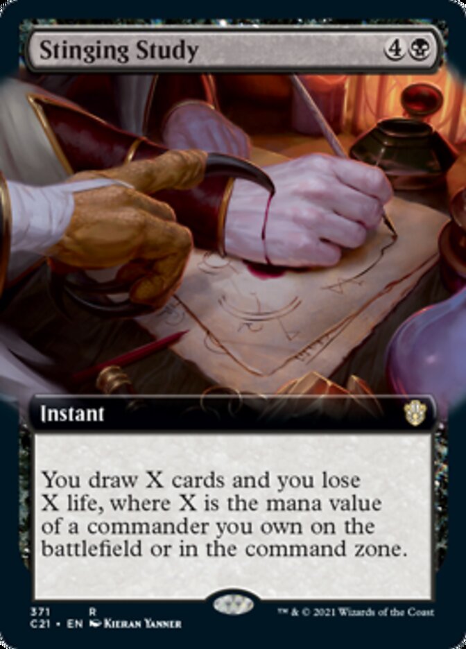 Stinging Study (Extended) [Commander 2021] | Exor Games Summserside