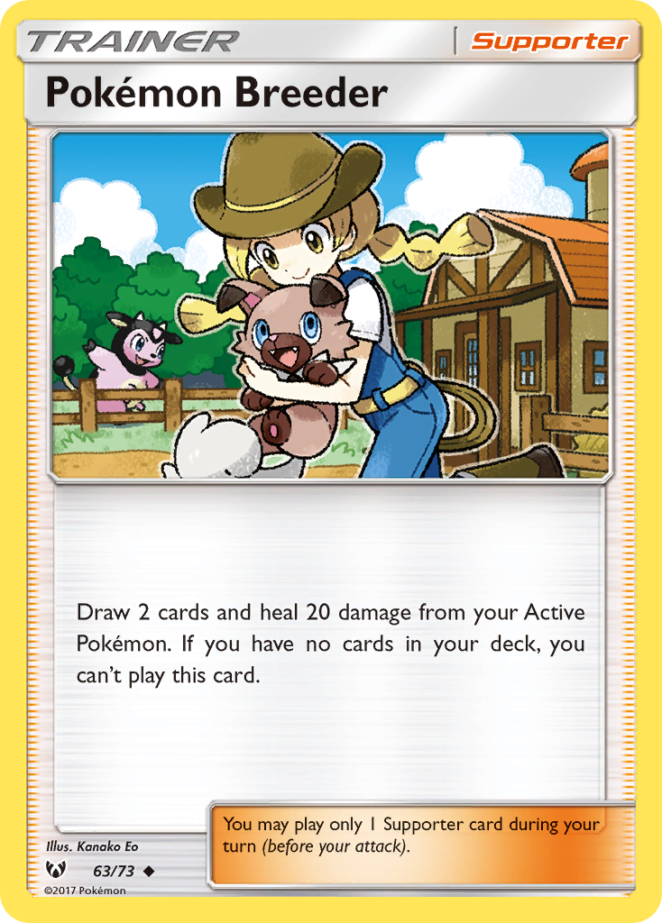 Pokemon Breeder (63/73) [Sun & Moon: Shining Legends] | Exor Games Summserside