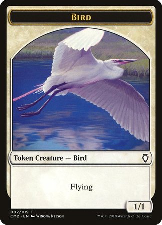 Bird Token [Commander Anthology Volume II Tokens] | Exor Games Summserside