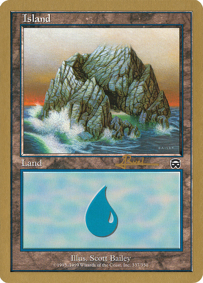 Island (ar337) (Antoine Ruel) [World Championship Decks 2001] | Exor Games Summserside