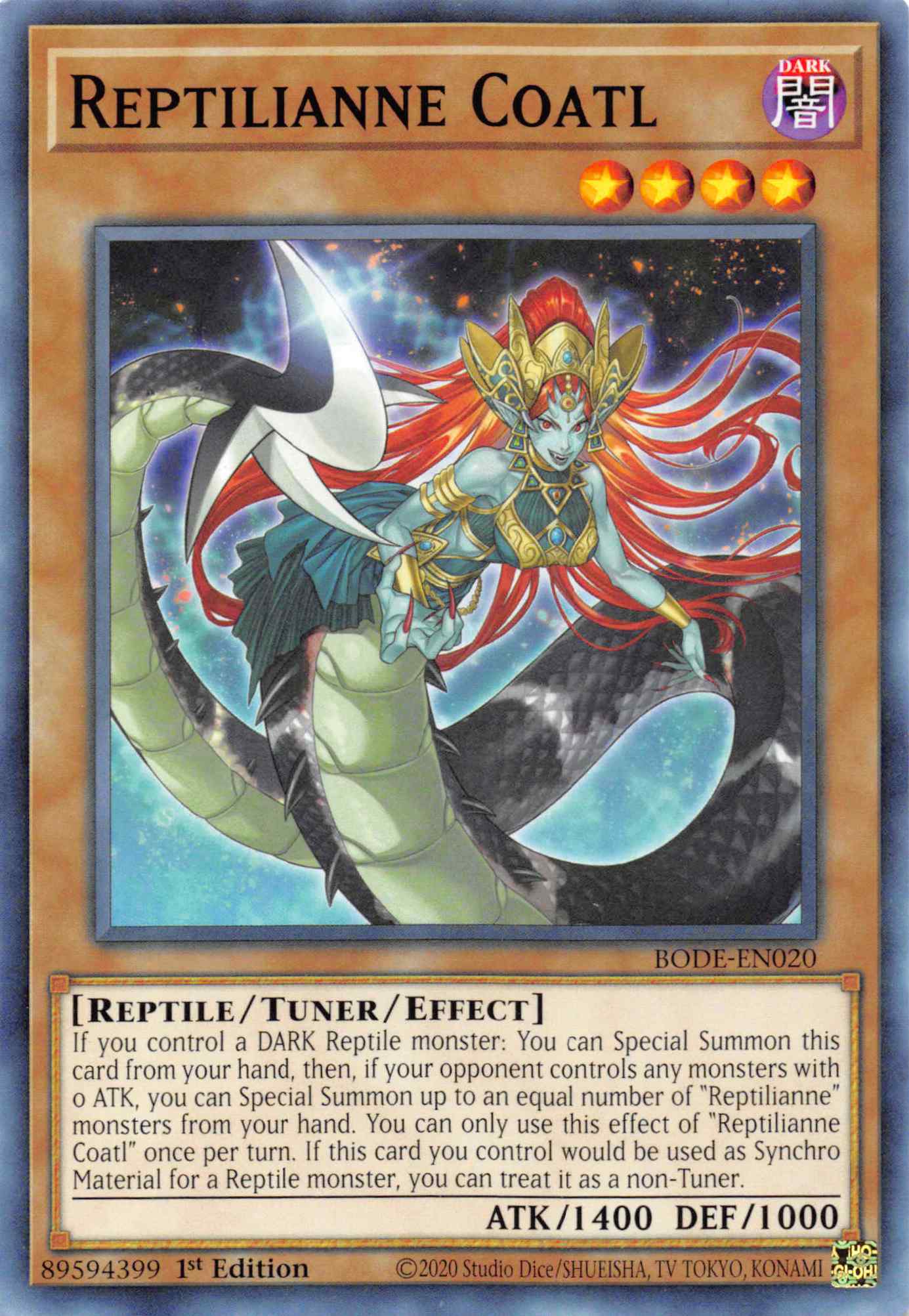 Reptilianne Coatl [BODE-EN020] Common | Exor Games Summserside