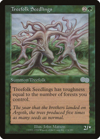 Treefolk Seedlings [Urza's Saga] | Exor Games Summserside