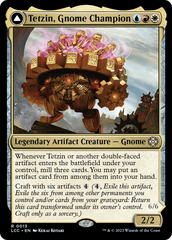 Tetzin, Gnome Champion // The Golden-Gear Colossus [The Lost Caverns of Ixalan Commander] | Exor Games Summserside