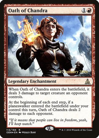 Oath of Chandra [Oath of the Gatewatch Promos] | Exor Games Summserside