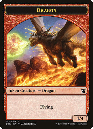 Dragon Token [Dragons of Tarkir Tokens] | Exor Games Summserside