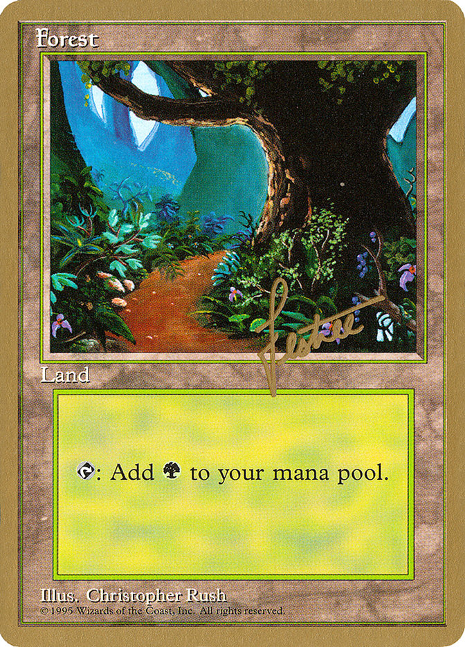 Forest (bl376) (Bertrand Lestree) [Pro Tour Collector Set] | Exor Games Summserside