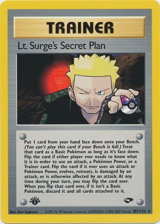 Lt. Surge's Secret Plan (107/132) [Gym Challenge 1st Edition] | Exor Games Summserside