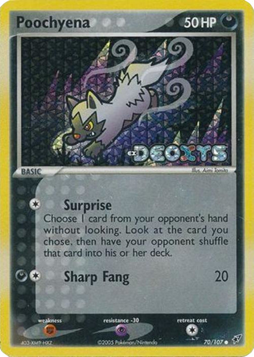 Poochyena (70/107) (Stamped) [EX: Deoxys] | Exor Games Summserside