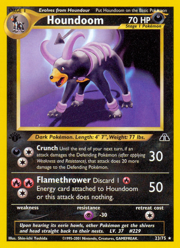 Houndoom (23/75) [Neo Discovery 1st Edition] | Exor Games Summserside