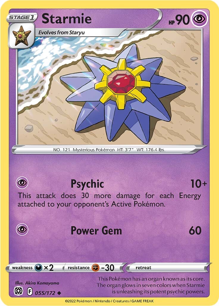 Starmie (055/172) [Sword & Shield: Brilliant Stars] | Exor Games Summserside