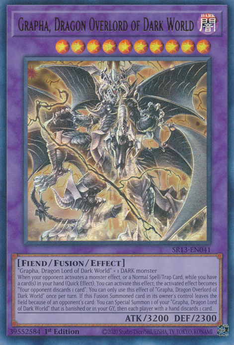 Grapha, Dragon Overlord of Dark World [SR13-EN041] Ultra Rare | Exor Games Summserside