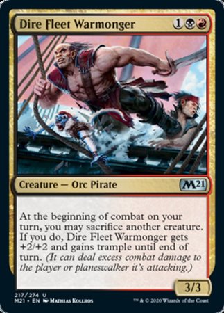 Dire Fleet Warmonger [Core Set 2021] | Exor Games Summserside