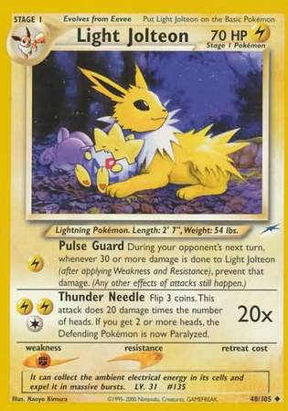 Light Jolteon (48/105) [Neo Destiny Unlimited] | Exor Games Summserside