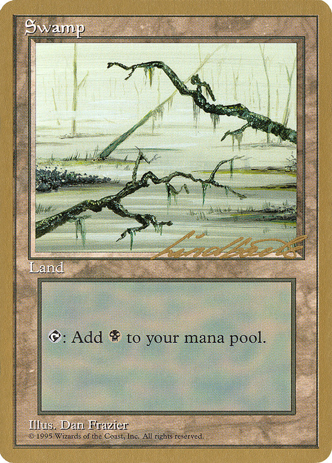 Swamp (ll371) (Leon Lindback) [Pro Tour Collector Set] | Exor Games Summserside