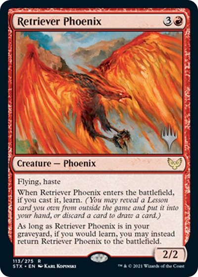 Retriever Phoenix (Promo Pack) [Strixhaven: School of Mages Promos] | Exor Games Summserside