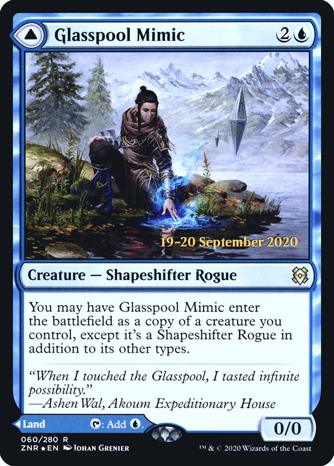 Glasspool Mimic // Glasspool Shore  [Zendikar Rising Prerelease Promos] | Exor Games Summserside