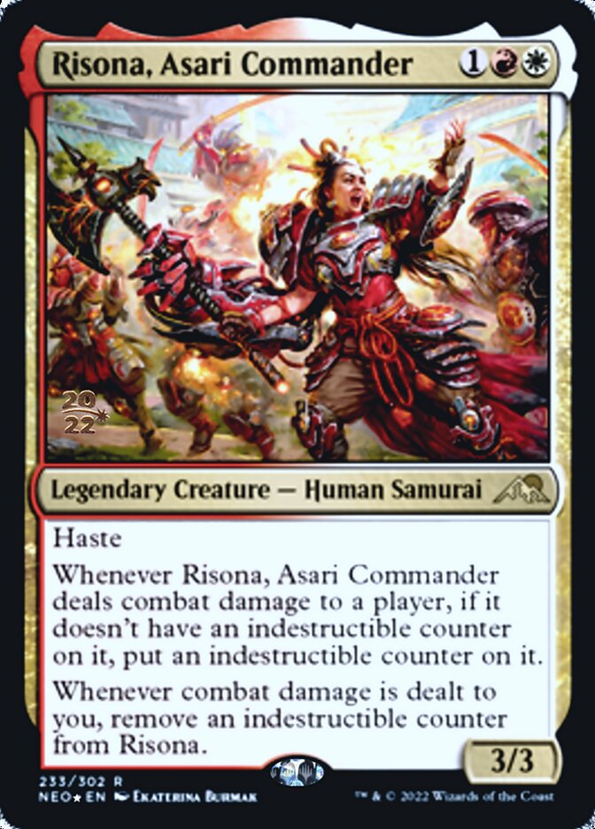 Risona, Asari Commander [Kamigawa: Neon Dynasty Prerelease Promos] | Exor Games Summserside