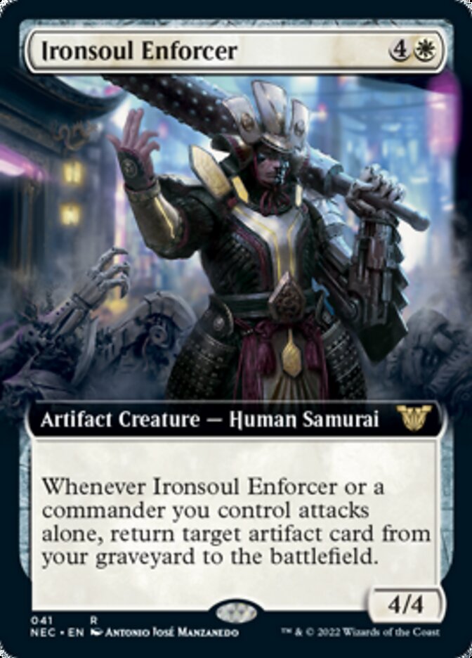 Ironsoul Enforcer (Extended) [Kamigawa: Neon Dynasty Commander] | Exor Games Summserside