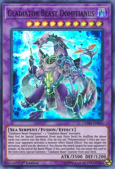 Gladiator Beast Domitianus [CHIM-EN033] Super Rare | Exor Games Summserside