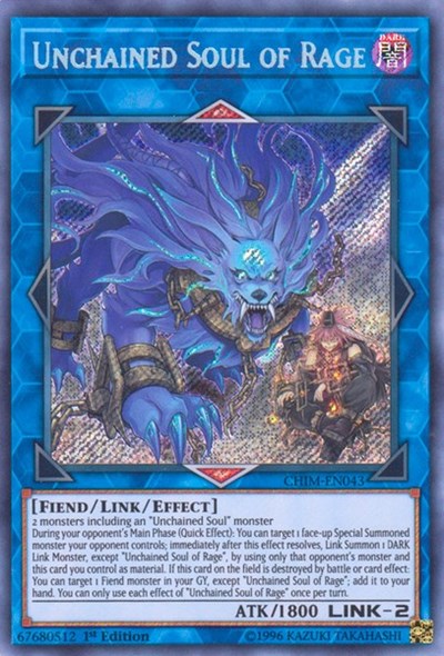 Unchained Soul of Rage [CHIM-EN043] Secret Rare | Exor Games Summserside