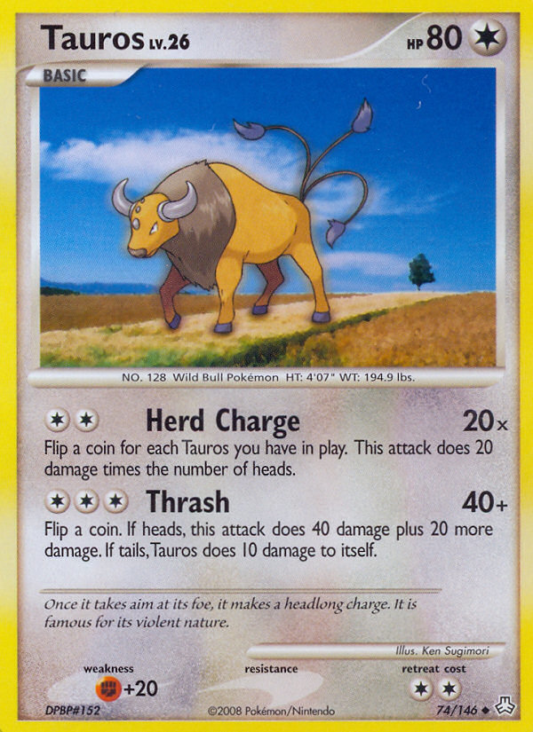 Tauros (74/146) [Diamond & Pearl: Legends Awakened] | Exor Games Summserside