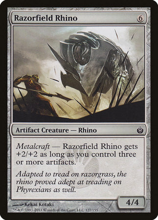 Razorfield Rhino [Mirrodin Besieged] | Exor Games Summserside