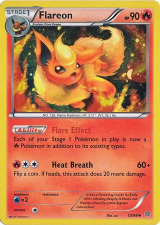 Flareon (13/98) (Cosmos Holo) [XY: Ancient Origins] | Exor Games Summserside