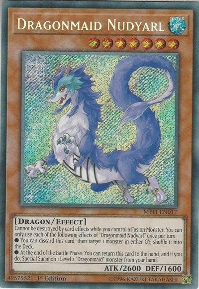 Dragonmaid Nudyarl [MYFI-EN017] Secret Rare | Exor Games Summserside