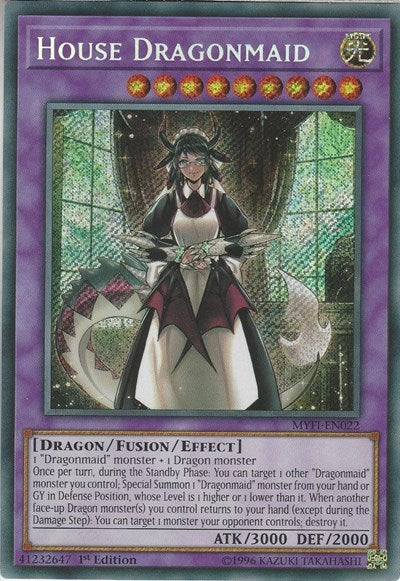 House Dragonmaid [MYFI-EN022] Secret Rare | Exor Games Summserside