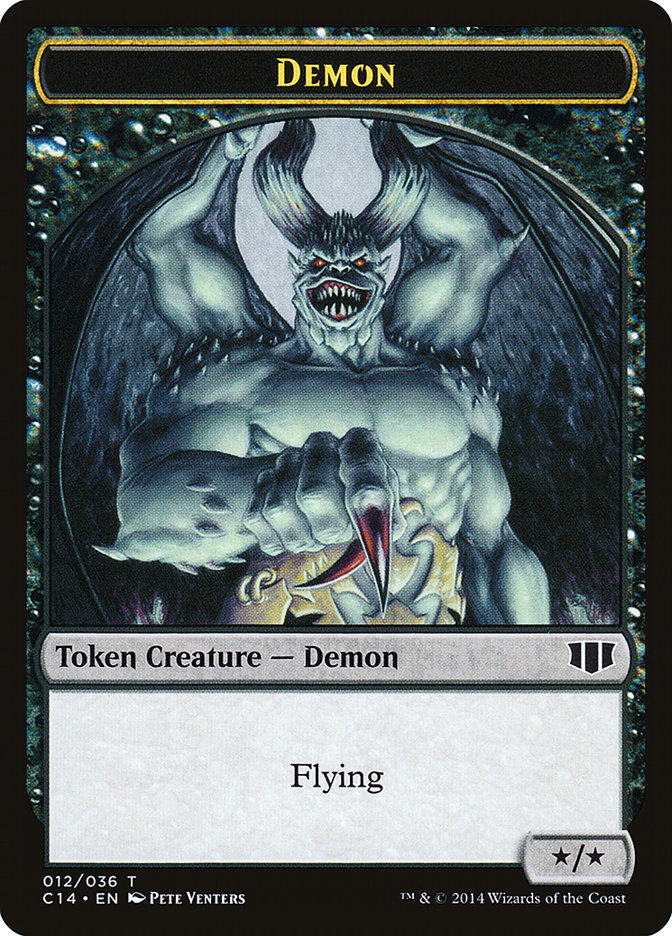 Demon (012/036) // Zombie (016/036) Double-sided Token [Commander 2014 Tokens] | Exor Games Summserside