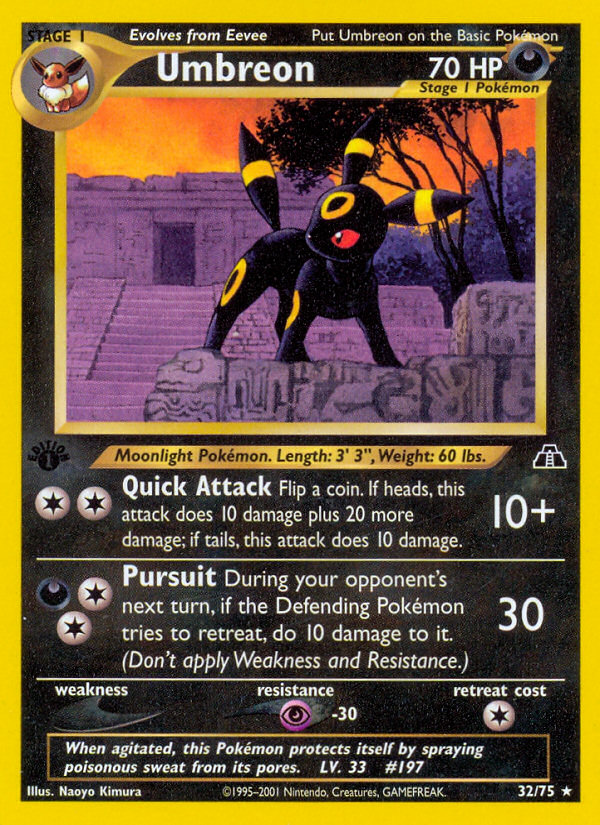 Umbreon (32/75) [Neo Discovery 1st Edition] | Exor Games Summserside