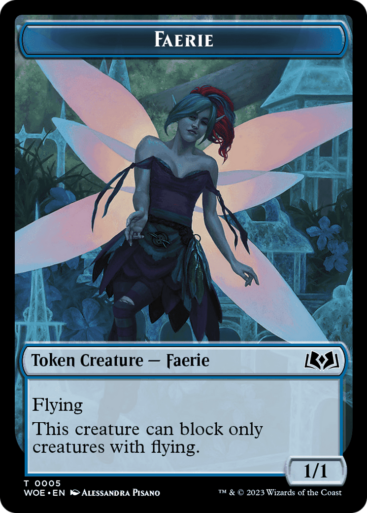 Faerie // Food (0010) Double-Sided Token [Wilds of Eldraine Tokens] | Exor Games Summserside