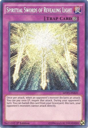 Spiritual Swords of Revealing Light [MVP1-ENS31] Secret Rare | Exor Games Summserside