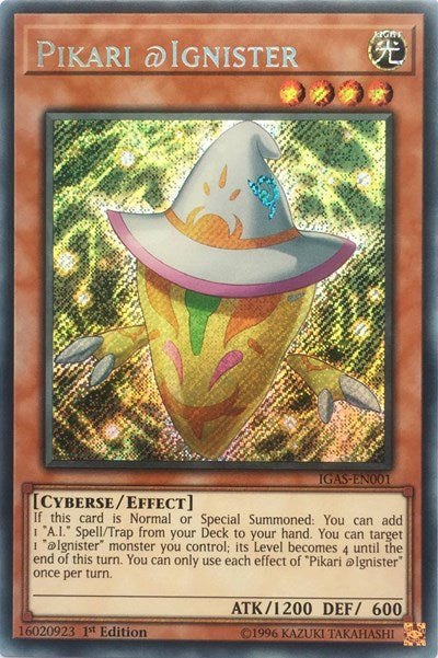 Pikari @Ignister [IGAS-EN001] Secret Rare | Exor Games Summserside