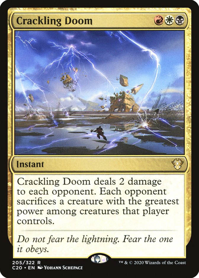Crackling Doom [Commander 2020] | Exor Games Summserside