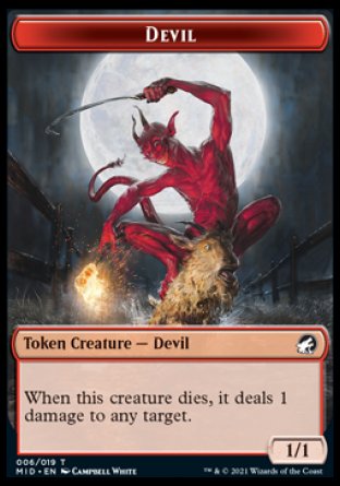 Devil Token [Innistrad: Midnight Hunt Tokens] | Exor Games Summserside