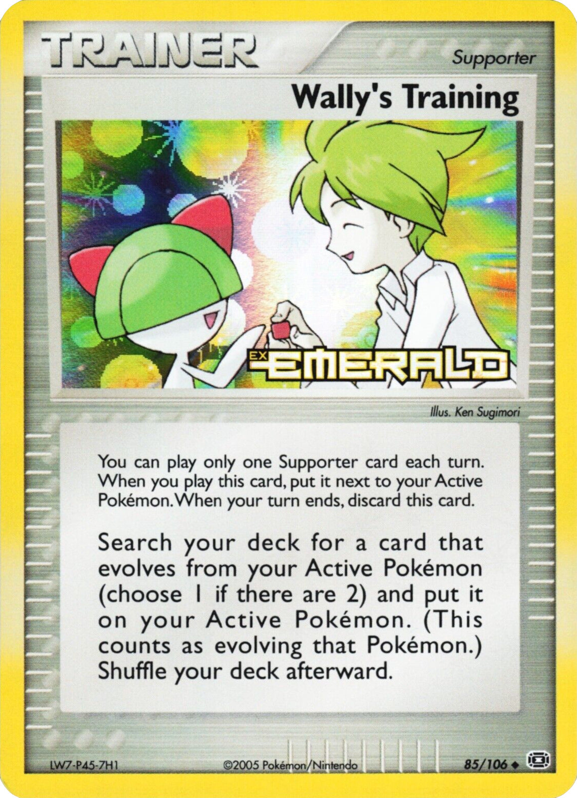 Wally's Training (85/106) (Stamped) [EX: Emerald] | Exor Games Summserside