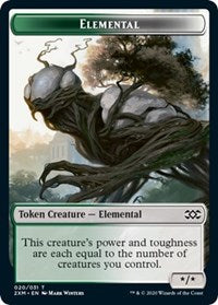 Elemental // Treasure Double-sided Token [Double Masters Tokens] | Exor Games Summserside