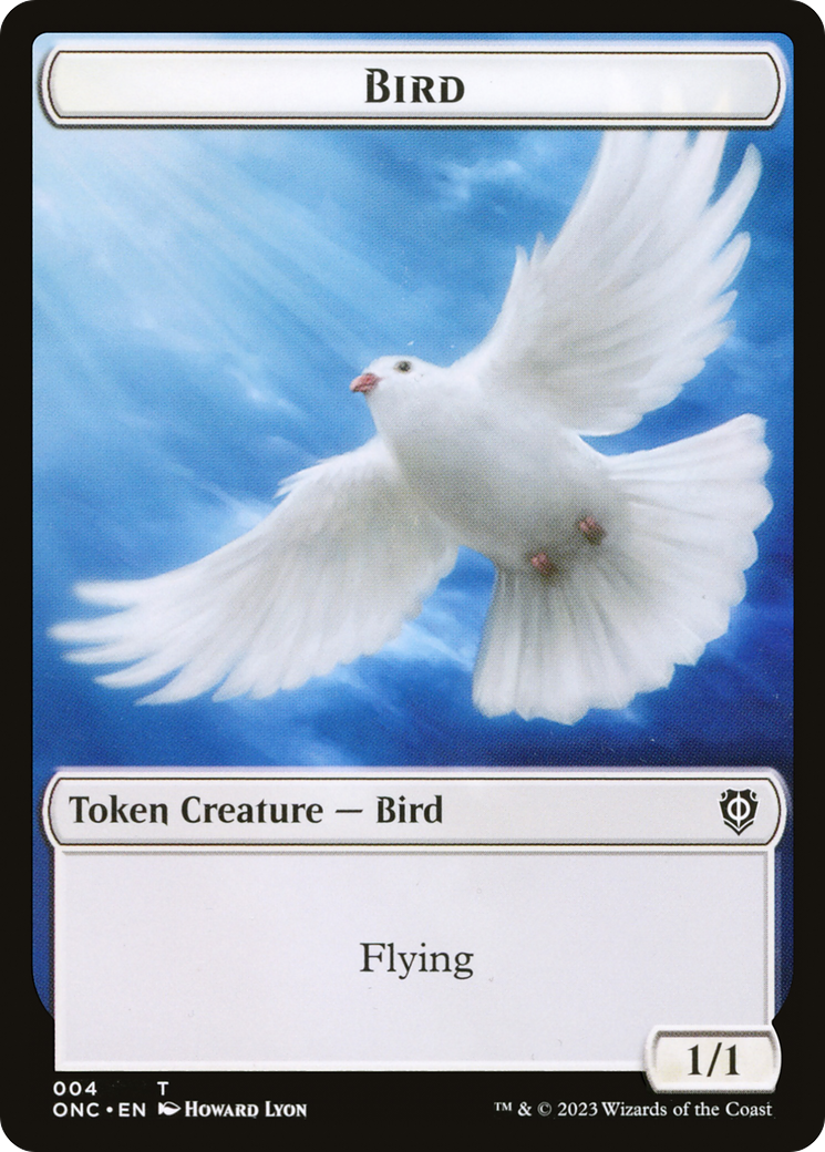 Bird // Cat Double-Sided Token [Phyrexia: All Will Be One Commander Tokens] | Exor Games Summserside