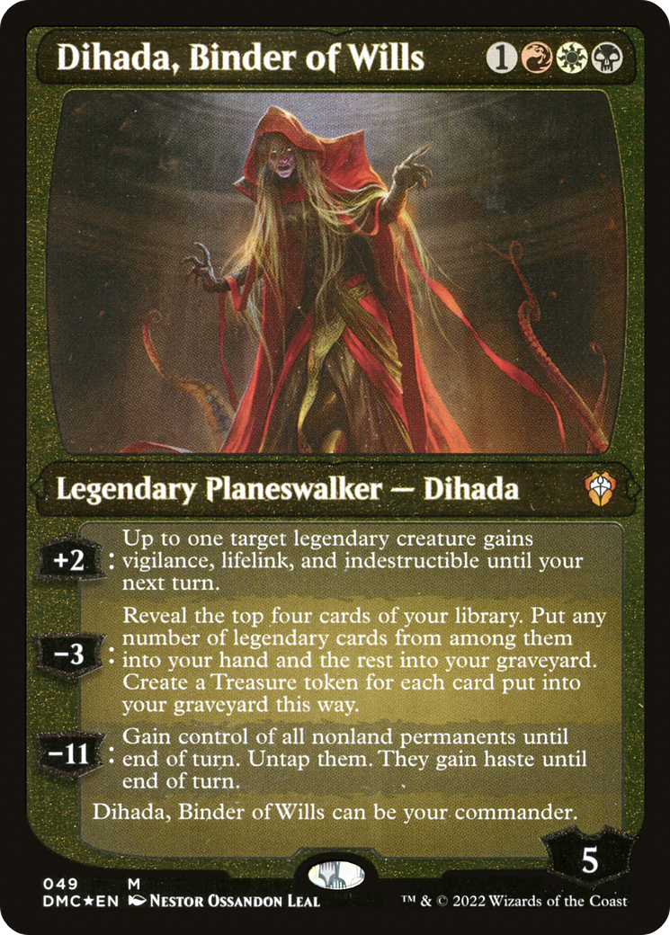 Dihada, Binder of Wills (Showcase Display Commander) [Dominaria United Commander] | Exor Games Summserside