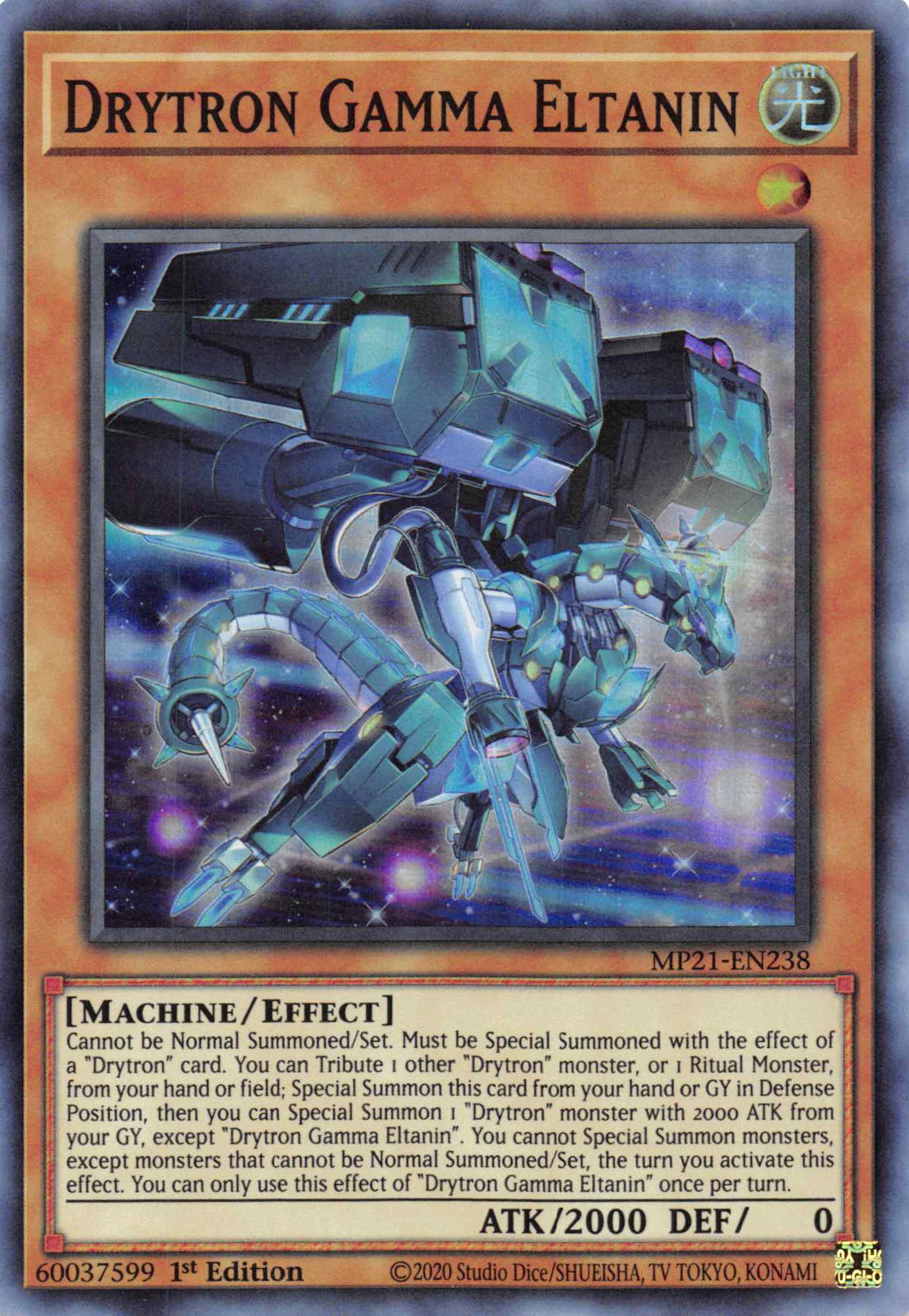 Drytron Gamma Eltanin [MP21-EN238] Super Rare | Exor Games Summserside