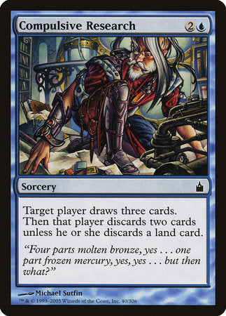 Compulsive Research [Ravnica: City of Guilds] | Exor Games Summserside