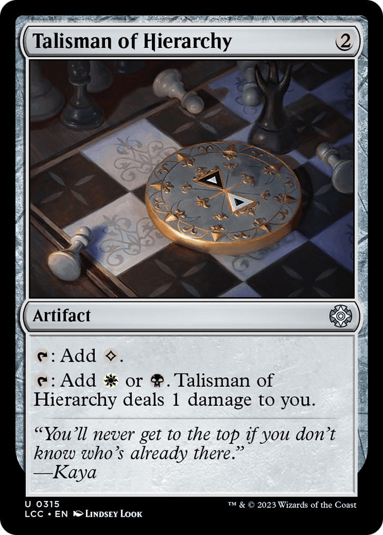 Talisman of Hierarchy [The Lost Caverns of Ixalan Commander] | Exor Games Summserside