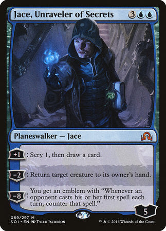 Jace, Unraveler of Secrets [Shadows over Innistrad] | Exor Games Summserside