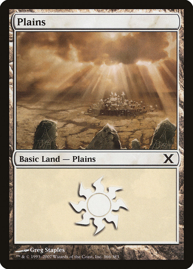 Plains (366) [Tenth Edition] | Exor Games Summserside